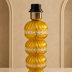 Amber Murano Glass Table Lamp