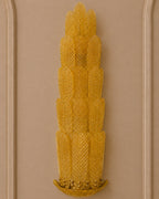 Amber Murano Glass Leaf Wall Sconce