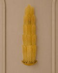 Amber Murano Glass Leaf Wall Sconce