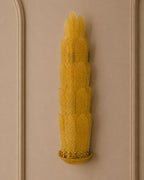 Amber Murano Glass Leaf Wall Sconce