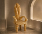 Carved Onyx Armchair with Serpentine Motifs