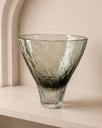 Smoked Murano Art Glass Vase