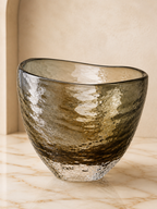 Smoked Murano Art Glass Centerpiece Bowl